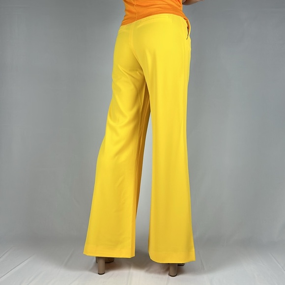 Alice + Olivia Dylan High Waisted Wide Leg Pant Goldenrod size 4 - Picture 5 of 17